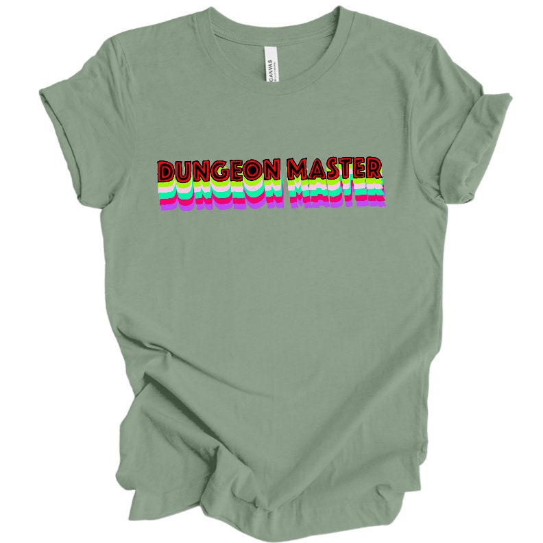 Dungeon Master T Shirt DnD Fantasy Dungeons and Dragons inspired graphic design