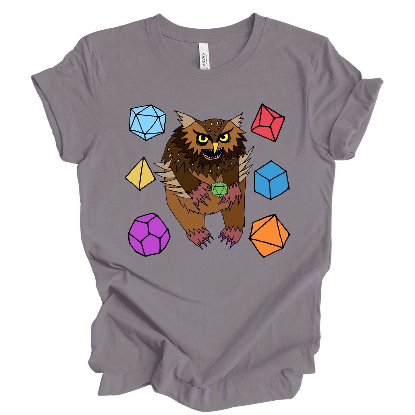 Owl Bear T Shirt DnD Fantasy Dungeons and Dragons inspired graphic design