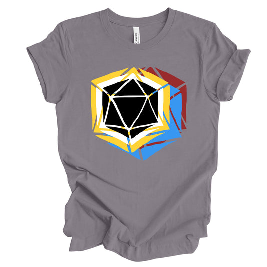 SUPER D20 T Shirt DnD Fantasy Dungeons and Dragons inspired custom graphic design